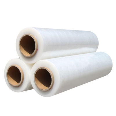 Buy High Elastic Logo Printing Stretch Wrap Roll 280mm Plastic Stretch Film Wrap Cargo Transportation online manufacture