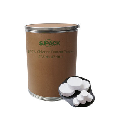 kopen 50 kg chemische opslagcontainers TCCA kartonnen trommelverpakking voor trichloorisocyanurinezuur desinfectiemiddel online manufacture