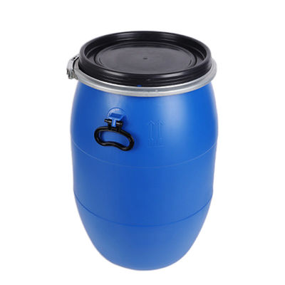 주문 55 갤런 플라스틱 드럼 210 리터 HDPE 오픈 톱 블루 플라스틱 드럼 잠금 링 뚜?? online manufacture