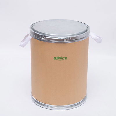 Metal Lid 10 Gallon Fiber Drum With Lid Lever Lock Ring For Chemicals